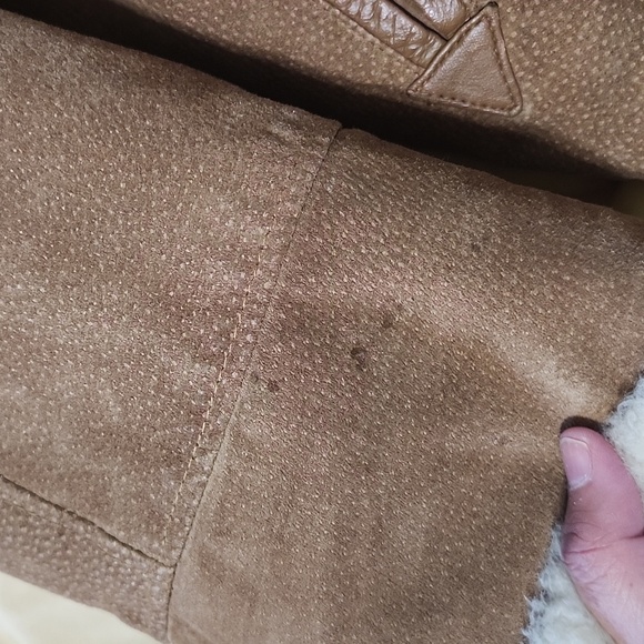 COPY - J.Percy For Marvin Richards Suede Faux Fur Lined Hooded Coat - Picture 4 of 7